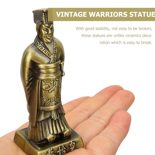 Statue de guerrier en alliage or : cadeau rétro d'artisanat fin - 8