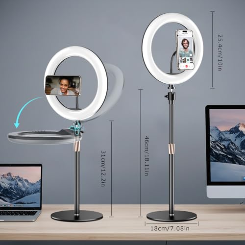 Éclairage ordinateur portable pour visioconférence et réunions zoom à la maison