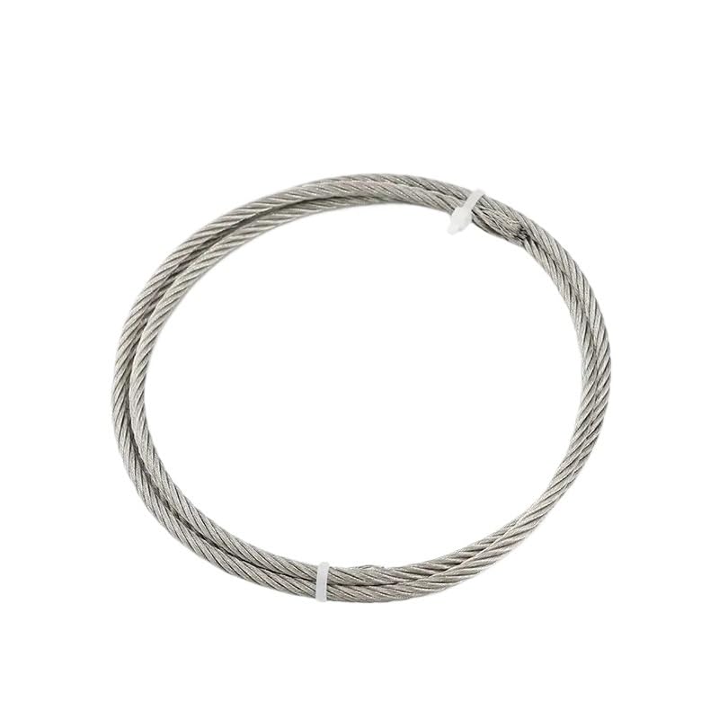 10 metrów sznurka do bielizny 7×7/7X19 o średnicy 0,8 mm, 1,5, 2, 3, 4 i(5MM 7X19)