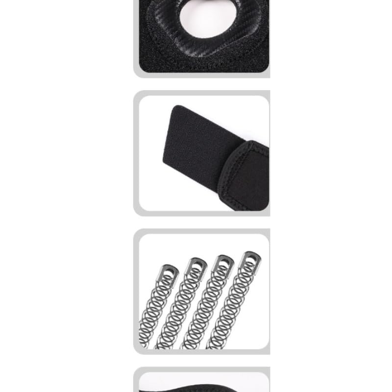 Carbon Pattern Knee Pads Meniscus Spring Support Protection Sleeves