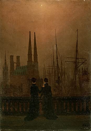 Poster Caspar David Friedrich pour décoration chambre - Tableau vintage romantique 60x90cm