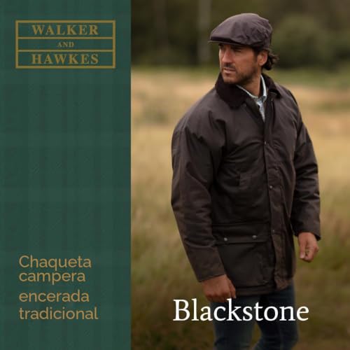 Chaqueta acolchada para hombre de abrigo encerado ideal para cazar estilo campiña inglesa 2