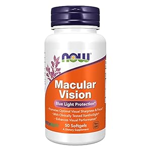 NOW Supplements, Macular Vision Softgel, Eye Health, Eye Support, 50 Softgels