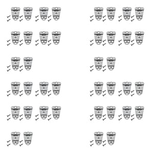 Greohnmpaw 40 Stück Mikrofonhalter Clip Set