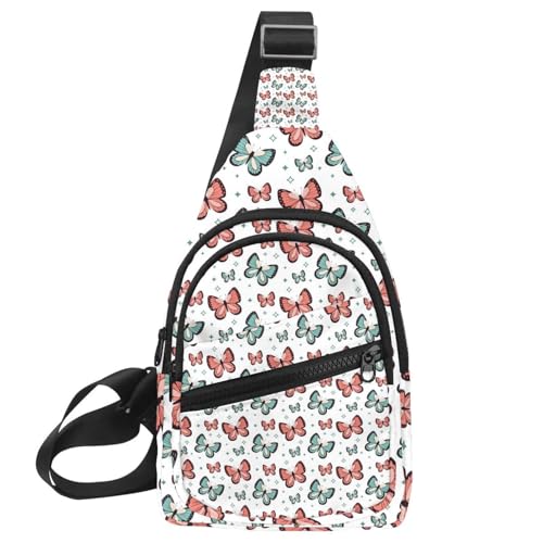 Sac de poitrine bleu pour homme aux finitions soignées en tissu