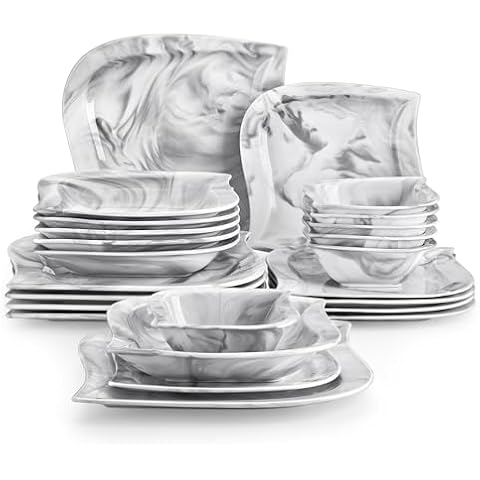 MALACASA Elvira 24-Piece Dinner Set Cover