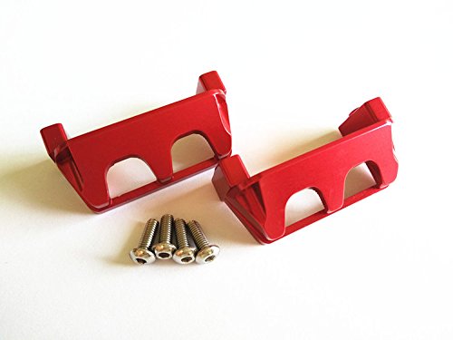 Aluminum Servo Guards Protector - 1PR Red for Traxxas 1/16 Mini E-Revo Mini Rally 7037
