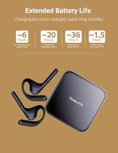 Image of Timekettle W4 Pro AI Interpreter Earbuds, Real-Time Bidirectional Voice Translation,50+ Languages, Video and Call Bluetooth Translator,for Business, Compatible with iOS /Android Purple