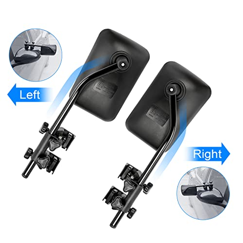Suparee JK1313 Universal Clip On Towing Mirrors 360° Adjustable Trailer Mirror Extender Towing Hitch Sturdy Iron Bracket Extenders Trailer Rv Truck Car Mirrors thumb #6