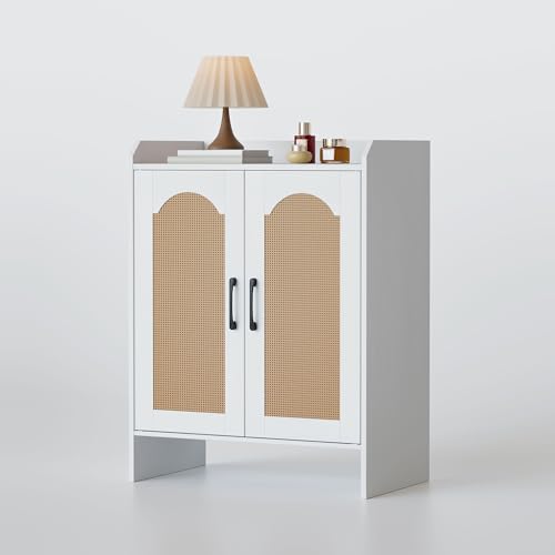 Mericonia Schuhschrank, 5-stöckiger Rattan-Schuhschrankmit 2...