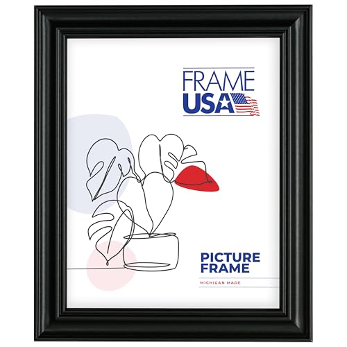 FrameUSA 5x7 Black Picture Frame, Home Wall Decor for Art and Photos