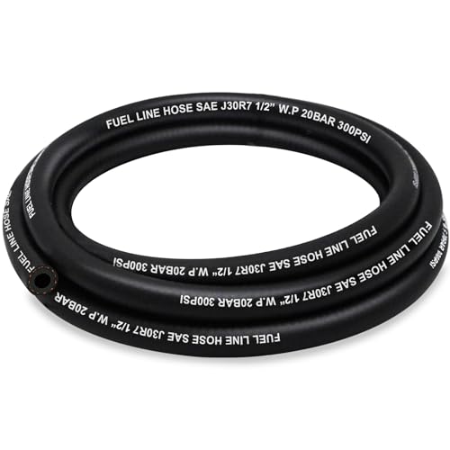 HOUSUN Fuel Line 1/2 Inch ID Fuel Hose 10FT J30R7 Fuel Line Hose NBR.
