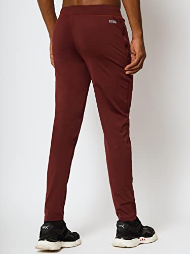 Image of FITINC Men's Stretchable Track Pant for Gym with Zipper Pockets
