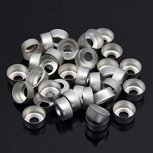 1000PCS 20mm Bi-Metallic Flip-Off Crimp Cap - Aluminum Tear-Off Unlined Seal, Caps Without Septa for 20mm OD Vials