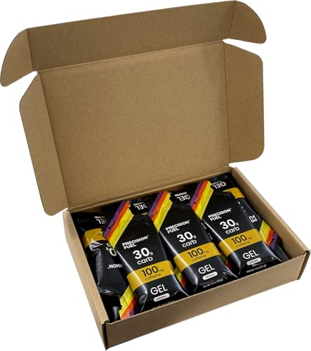 Image of Precision Fuel PF30 Caffeine Energy Gel - Mild Flavour Running Gels for Endurance Athletes, 30g Carbohydrate, Easy-to-Digest, Perfect for Running & Long-Duration Sports (Pack of 30)