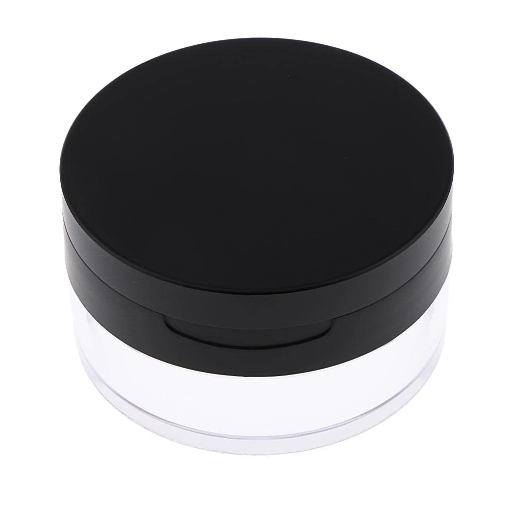 UJEAVETTE Empty Loose Powder Case Blush Storage Container Talcum Powder Jar 20g Black-image-23