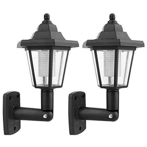 Faroles solares hexagonales de pared estilo retro con iluminación led de alta durabilidad