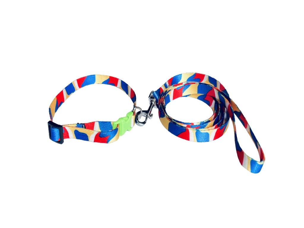 Fondle Dog Collar and Leash Set Puppy Printed, Adjustable Nylon Collar with Leash for Small and Medium Dogs, Quick Release and Breathable Collar Set for Puppies, Dog & Cat (B0BBCHPSYJ) Amazon Price History, Amazon Price Tracker