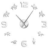 Material de la etiqueta: espuma EVA, material del reloj: metal, acrílico, tamaño de la pared: diámetro 70 ~ 120 cm, puede hacer bricolaje según su afición.