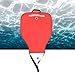 RNXRZANK Diving Lift Bag with Reflective Strip, 50lbs Capacity, Nylon Float for Underwater Use, Red
