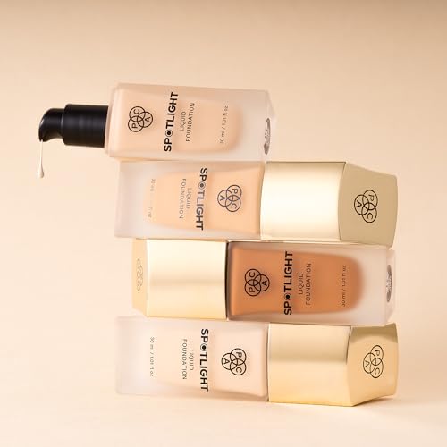 Image of PAC Spotlight Liquid Foundation 04 Butterscotch Bliss | Full Coverage Longlasting Waterproof Formula