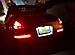 iJDMTOY Clear Lens w/Dark Red Inner All-in-One Full LED Lower Bumper Tail Lamps Compatible with Nissan 2003-2009 350Z, Functions: LED Turn Signal Lamps, Backup Reverse Light & Tail/Brake Light