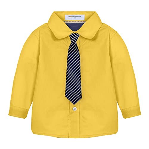 Mud Kingdom Little Boy Dress Shirt Long Sleeve Cute