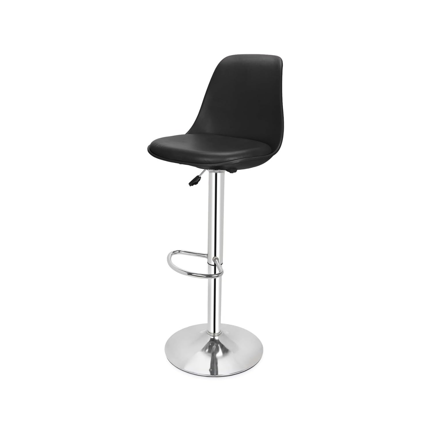 Binani Rapid Bar Stool Chair with Adjustable Height|Comfortable Padded Seat & Footrest Chair|Modern Counter & Kitchen Stool for Home/Bar/Cafe/Reception Area|Durable Metal Stool Chair|(Set of2,Blue)-image-46