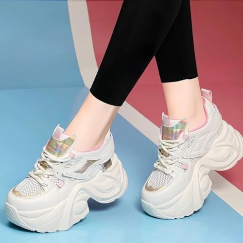 Chunky Sneakers for Women Walking Shoes with a 2.7-Inch Thick Sole - Breathable Mesh Walking Shoes4
