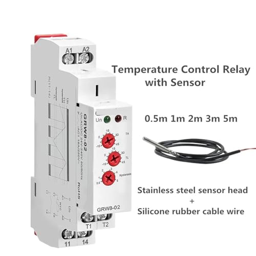 Relais GRW8 haute précision AC/DC24-240V boîtier compact rail DIN - 3