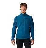 Mountain Hardwear Men's Summit Grid 1/2 Zip, Dark Caspian, Large