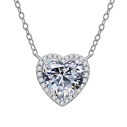 Bijoux ras du cou de mariée pendentif diamant 4ct cadeau idéal