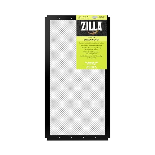 Zilla Pet Reptile Terrarium Fresh Air Screen Cover, 20" x 10"