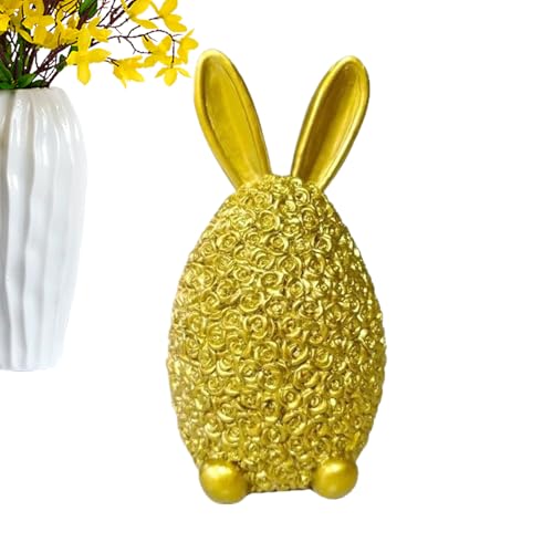 Figurine de lapin de Pâques en résine, souvenir traditionnel pour décoration de maison