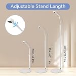Heavy Baby Monitor Stand Adjustable Gooseneck Stand, White, Flexible Arm with Temperature and Humidity Display Upgraded Floor Stand, Compatible with Nanit Pro/Plus/Original Camera,