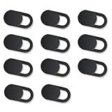 Webcam Cover Slide(11 PCS), Ultra Thin Camera Cover Slide for Camera Privacy Cover Slide for Laptop/Cell Phone/iPad/PC/Tablet, Great for Protect Your Privacy and Security – Black