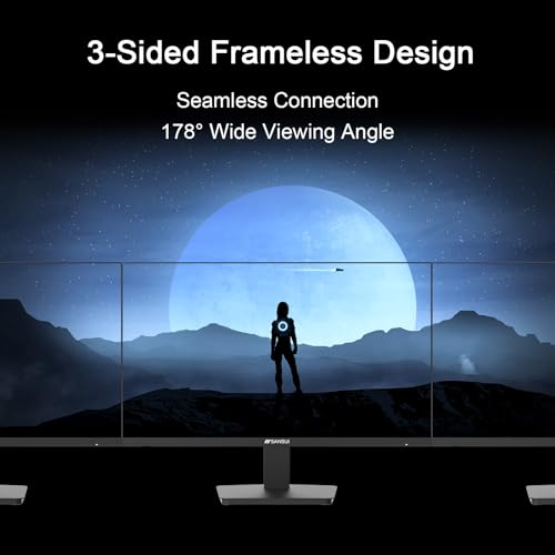 undefined SANSUI 27 Inch Monitor, IPS 120Hz Computer Monitor Full HD 1920 x 1080P with HDMI DP Interfaces, Eye Care, Frameless, 100 x 100mm VESA Mountable (HDMI Cable Included) の商品画像 6