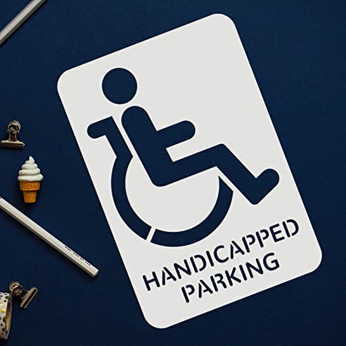 FINGERINSPIRE Handicap Stencil Template 29.7x21cm Plastic Handicap ...