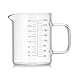 Misurino in vetro borosilicato da 240 ml, misurino digitale resistente al calore, in polvere liquida per forno a microonde, riscaldamento, tazza trasparente per cucina, brocca per caffè