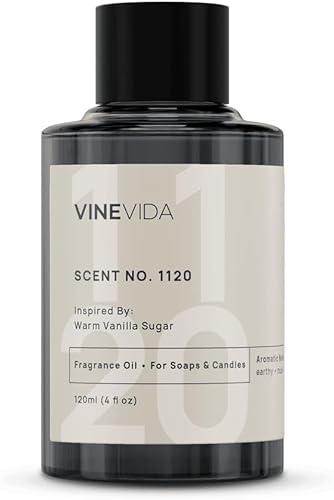 Miniatura 108 de VINEVIDA [4 onzas] Aceite de fragancia de madera de teca de caoba para fabricación de velas y fabricación de jabón, aromas de velas prémium para