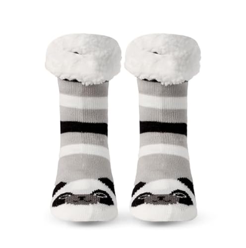 Blu Apparel Animal Slipper Socks (Panda, UK Footwear Size System, Adult, Women, Numeric Range, Medium, 4, 8)