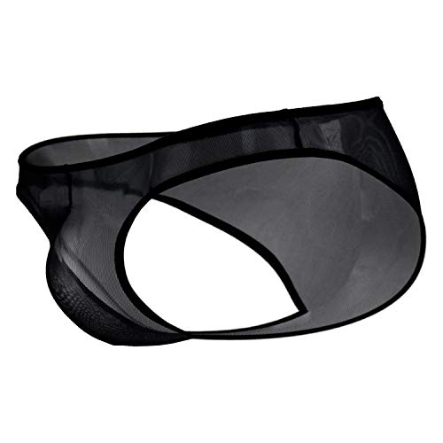 Image of NewFashionCloth Men's Fully Net Design Comfortable Cotton Spandex G-String Thong Sexy Brief Underwear