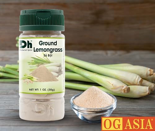 DH FOODS Gemahlene Zitronen Gras – Vietnamesisches Gewürz für Curry, Grill, Marinade & mehr – OG ASIA – 30g