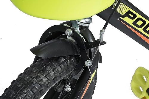 Image of NORMAN JR BMX Collection - Bike for Boys and Girls, Kids' Bicycle 14 Inch with Training Wheels for Ages 3-7 Years Old, Toddler Bike with 95% Assembled- Parrot Green