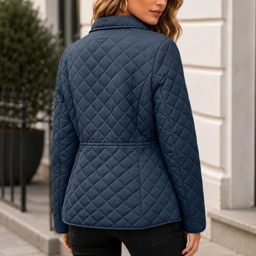YRAETENM Quilted Jackets for Women Lightweight Button Down Puffer Jackets - image 3