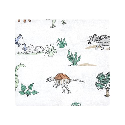 Image of Hudson Baby Unisex Baby Cotton Poly Flannel Receiving Blankets Bundle, Boy Dino World, One Size