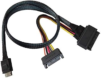 PCIe Gen 4 16 GT/s OCulink to U.3 Cable - High-Speed Data Transfer, Durable Adapter for Gaming Rigs, Data Centers, and Workstations