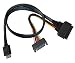 PCIe Gen 4 16 GT/s OCulink (SFF-8611) to U.3 (SFF-8639) Cable