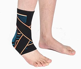 VITTO Ankle Support for Sprained Ankle, Arthritis, Joint Pain, Strains, Ankle Injury, Recovery, Rehab, Sports, Basketball - Multi Zone Compression Sleeve (M)