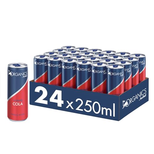 Red Bull Organics by Red Bull Simply Cola - 24er Palette Dosen - Bio-Erfrischungsgetränke 100% natürliche Zutaten, EINWEG (24 x 250 ml)